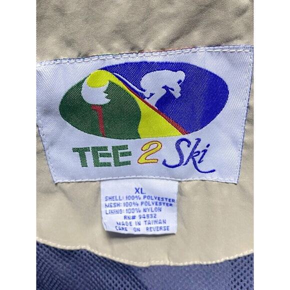 Tee 2 Ski Lightweight Jacket Men's Extra Large Blue Polyester Full Zip - Picture 8 of 8
